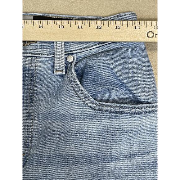 Silver Tab Levis Jeans Womens 28 Blue Mom Jean Distressed High Rise Tapered - Picture 6 of 15